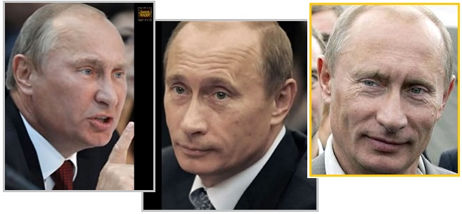 Ложные двойники патриотизма. Кругломордый двойник Путина. Двойник Владимира Путина.
